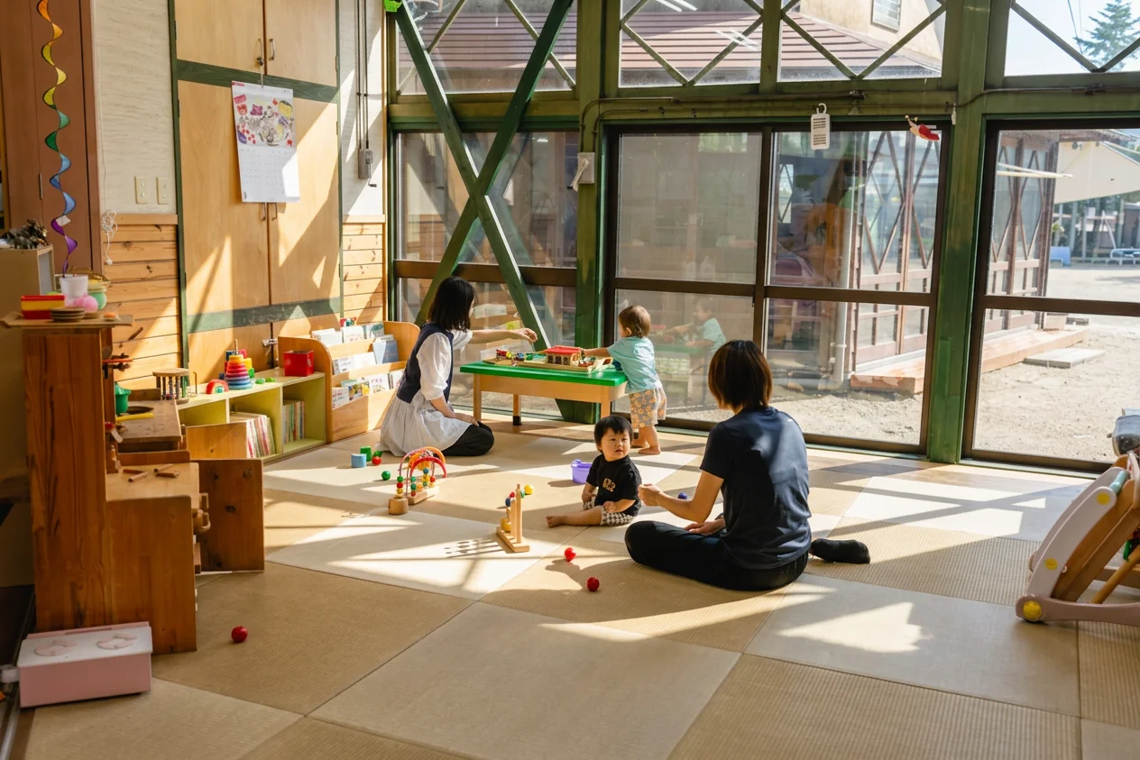 子育て支援センターくるみの家の室内の様子