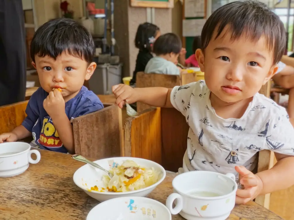園で提供している手作り給食の一例